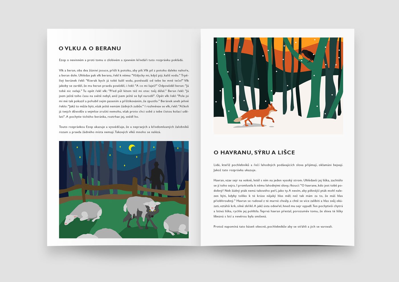 Ilustrace – Ezopovy bajky